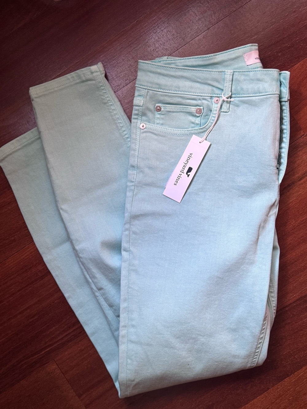 Vineyard Vines Pastel Aqua Haze High Rise Skinny Jeans